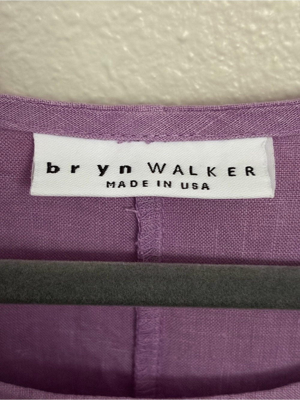 bryn Walker Lavender 100% Linen Top - Size L - Picture 3 of 6